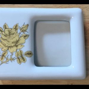 Vintage Single Photo Porcelain Tabletop Frame